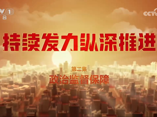 《持续发力纵深推进》 第2集 政治监督保障